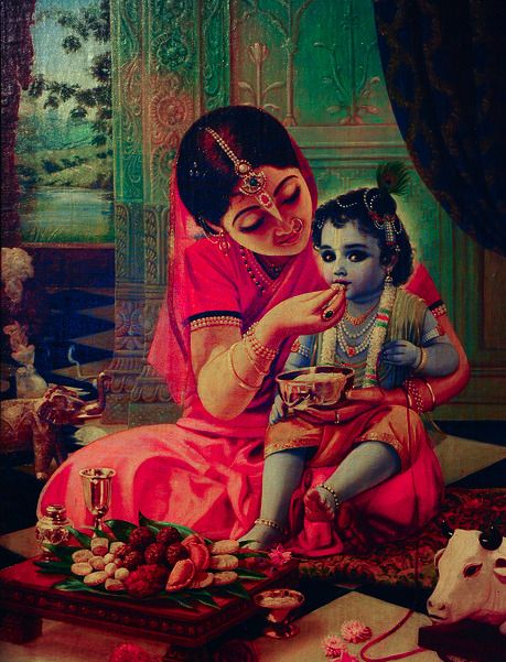 On the Path of Devotion — Yashoda feeds Bal Krsna. Within bhaktimarg we... Yashoda Krishna, Little Krishna, Baby Krishna, Peace Illustration, Radha Krishna Wallpaper, Sri Krishna, Vedic Art, Lord Krishna Wallpapers, Krishna Radha Painting