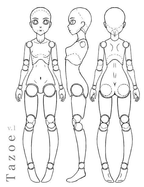 ArtStation - Tazoe v.1: Ball-Jointed Doll Design, Tezzerah . Nature, Croquis, Doll Tattoo, Doll Drawing, Doll Design, Ball Jointed Doll, Anime Dolls, Doll Tutorial, Monster High Doll