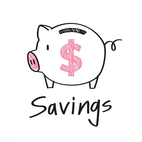 Piggy bank with a dollar sign illustration | free image by rawpixel.com Savings Image Vision Board, Vision Board Budget, Savings Money Aesthetic, Savings Aesthetic, Saving Image, Savings Image, Saving Aesthetic, Budgeting Aesthetic, Money Pig