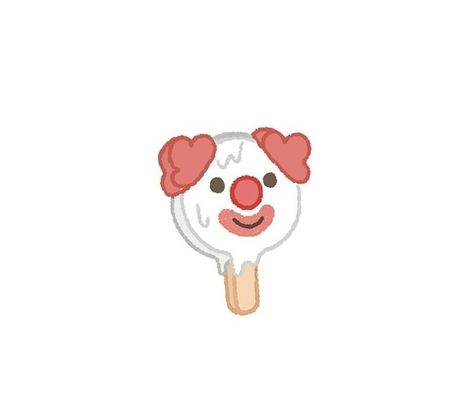 Cute Clown Drawing Aesthetic, Clown Wallpaper Cute, Bee And Puppycat Clown, Cute Clown Wallpaper, Clowncore Tattoo, Clown Drawing Aesthetic, Bee And Puppycat Tattoo, Puppycat Tattoo, Straykids Tattoo Ideas