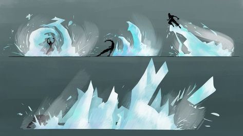 Ice Magic, Magic Drawing, Elemental Magic, Super Powers Art, Magic Design, Magic Aesthetic, Concept Art Drawing, Fantasy Concept Art, Magic Art