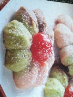 Spumoni Dessert, Spumoni Ice Cream, Press Cookies, Cookie Press Recipes, Cherry Pistachio, Spritz Cookie, Italian Sweets, Spritz Cookie Recipe, Recipe List