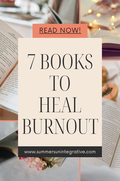 Discover how to combat exhaustion and fatigue with our curated collection of books about burnout! Whether you're facing burnout from work, stress, or daily challenges, we provide a wealth of resources to rejuvenate your energy and restore balance. Find the support you need to overcome burnout and lead a more energized life. Pin your way to well-being and start your journey to recovery today. #BurnoutRecovery #EnergyBoost #BeatExhaustion Books For Healing, Mental Burnout, Overcome Burnout, Somatic Yoga, Burnout Quotes, How To Overcome Laziness, Book Vibes, Burnout Recovery, Build Resilience