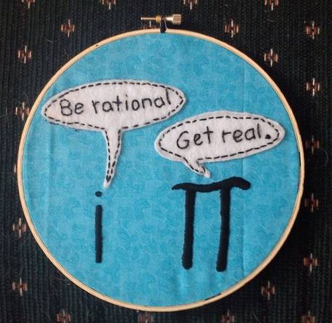 i love this... oh so nerdy <3 Math Embroidery, Funny Embroidery Patterns, Mall Madness, Algebra Classroom, Funny Embroidery, Chemistry Lessons, Math Jokes, Geek Crafts, Nerd Humor