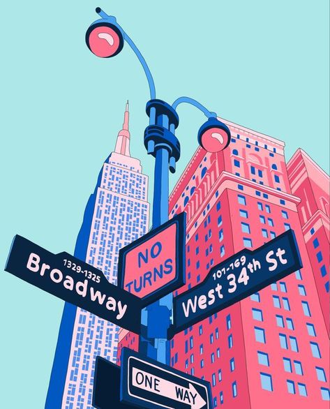 Nyc Drawing, New York Illustration, Affiches D'art Déco, الفن الرقمي, Wallpaper Iphone Wallpaper, Plakat Design, Soyut Sanat Tabloları, Preppy Wallpaper, Picture Collage Wall