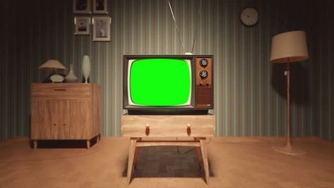 Old Fashioned Tv, Green Screen Photography, Fotocamere Vintage, Tv Static, Green Screen Photo, Green Screen Footage, Creepy Backgrounds, 70s Interior, Free Green Screen