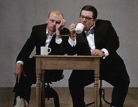 . Simon Pegg Nick Frost, Nick Frost, Dr Reid, Edgar Wright, Simon Pegg, Comedy Duos, Love Simon, British Comedy, About Time Movie