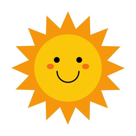 Sun Emoji, Sun With Face, Sun Clip Art, Smiling Sun, Bond Paper Design, My Children Quotes, Face Funny, Cute Sun, Kid Hacks