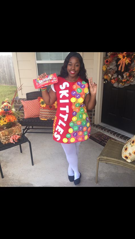 Skittle costume designed by me Nerds Candy Costume Diy, Skittles Costume Diy, Skittles Halloween Costume, Skittle Costume, Skittles Costume, Candyland Costume, Candy Halloween Costume, Candy Land Costumes, Candy Halloween Costumes