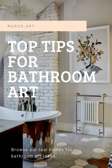 Bathroom Art Ideas, How To Paint Behind A Toilet, Pictures For Bathroom Walls, Modern Bathroom Wall Art, Feminine Bathroom, Bathroom Wall Decor Art, Shop Bathroom, Bathroom Artwork, Over Toilet