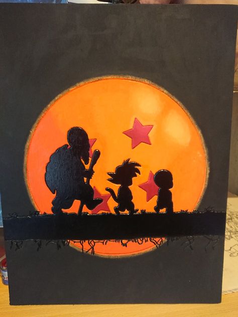 Dragon Ball Acrylic Painting, Dragon Ball Z Canvas Painting Easy, Dragon Ball Z Painting Easy, Dragon Ball Z Canvas Painting, Dragon Ball Painting Canvas, Goku Paintings, Dragonball Painting, Dbz Painting, Dragon Ball Z Painting