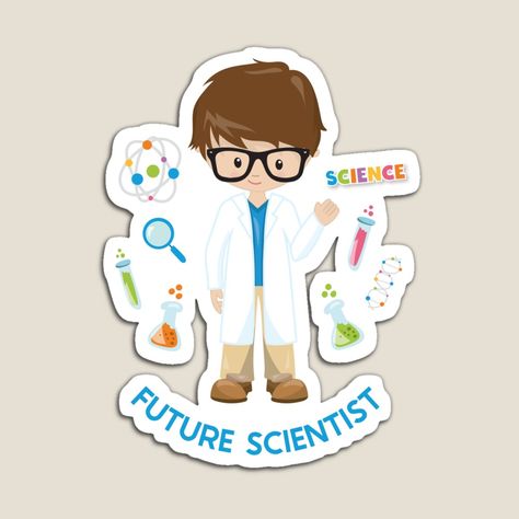 Motivational Posters, Future Scientist, Science Stickers, Science Party, Science Themes, Motivational Poster, School Stickers, Kids Stickers, Art File