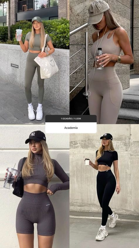 Outfit Gym Mujer, Gym Outfits Winter, Summer Gym Outfit, Look Gym, Look Academia, Moda Academia, Gymwear Outfits, Glamour Outfit, Outfit Gym