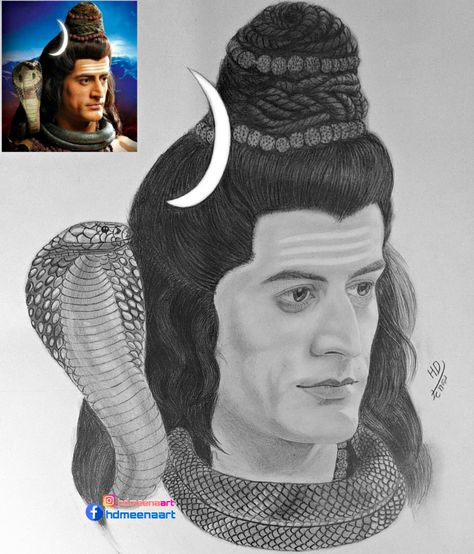 Whenever I think of Mahadev I couldn't imagine someone else but #mohitraina He literally made the character Mahadev himself alive played amazingly  Happy birthday mohit raina Mahadev Sketch Pencil, Mahadev Sketch, Mohit Raina, Anime Face Drawing, Portrait Pencil, Anime Face, Sketch Portrait, Indian Art Gallery, Disney Art Drawings