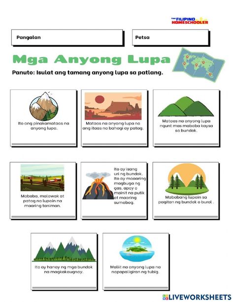 Yamang Lupa Pictures, Anyong Lupa Drawing, Anyong Tubig, Anyong Lupa Pictures, Anyong Lupa At Anyong Tubig, Mt Apo, Mga Anyong Lupa, Types Of Landforms, Larawan Ng Pagtulong Sa Kapwa