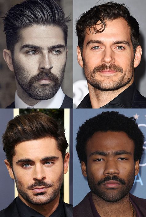 Every Moustache Style Known To Man, Ranked In Order Of Acceptability #hair #hairstyle #face #head #chin #eyebrow #forehead #facialhair #beard #moustache Moustache Style, Cool Mustaches, Beard And Mustache Styles, Moustaches Men, Handlebar Mustache, Mustache Styles, Mens Facial, Men's Facial Hair, Mustache Men