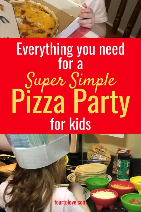 Build Your Own Pizza Party, Pizza Party Birthday Kids, Kids Pizza Party Ideas, Personal Pizza Party, Pizza Party Ideas, Pizza Party Food, Pizza Party Favors, Pizza Party Decorations, Kids Pizza Party