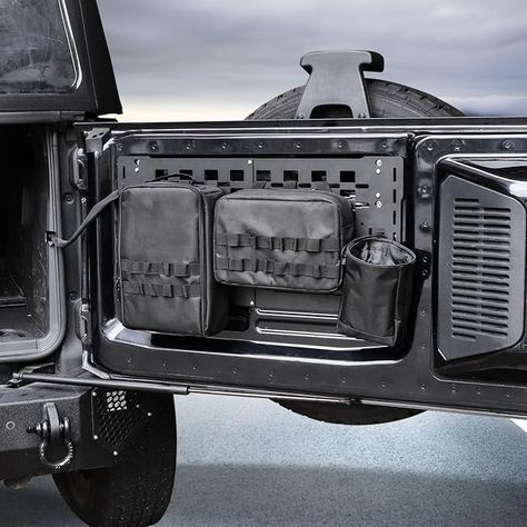 Amazon.com: MSIZOY Rear Tailgate Molle Storage Panel Cargo Shelf with Tailgate Organizer Storage Pouch Bags Compatible with for Ford Bronco Accessories 2021 2022 2023 2024 2/4 Door Tailgate Tactical Panel : Automotive Ford Bronco Accessories, Bronco Accessories, Pouch Bags, Organizer Storage, Storage Pouch, Ford Bronco, Tactical Gear, Pouch Bag, 2023 2024