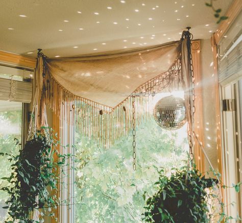 3 Cheery Ways To Decorate With A Disco Ball Disco Ball Planter, Disco Ball Light, Plants Hanging, Modern Boho Living Room, Room Goals, Mirror Ball, Disco Balls, Dream Apartment, Nail Studio