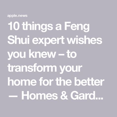 10 things a Feng Shui expert wishes you knew – to transform your home for the better — Homes & Gardens Feng Shui Interior Design, Feng Shui Interior, Front Door Inside, How To Feng Shui Your Home, Feng Shui Energy, Door Inside, Attic Spaces, Below The Surface, Financial Problems