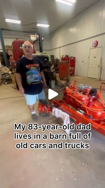 Lisa Salter Schoolman on Instagram: "My 83-year-old dad lives in a barn full of old cars and trucks. But you see the inside! He’s made furniture out of old car parts. Come on in!  #customfurniture #classiccars #oldcars #barn #barndominium" Barn Finds Classic Cars, Old Trucks For Sale, Old Car Parts, Garage Bike, Automotive Furniture, Cycling City, Cycle Car, Antique Trucks, Made Furniture