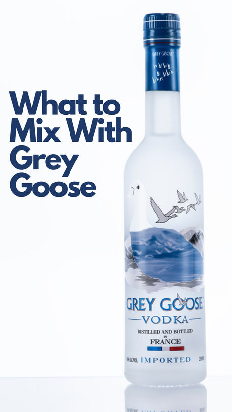 Grey Goose Gray Goose Vodka Drinks, Grey Goose Drinks Recipes, Grey Goose Drinks, Grey Goose Cocktails, Low Sugar Drinks, Vodka Mixes, Breakfast Cocktails, Grey Goose Vodka, Best Drinks