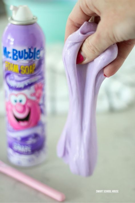 THE ORIGINAL MR. BUBBLES SLIME!!! We've made a lot of slime before. But, we've got to admit that this Mr. Bubbles Slime is our most favorite of all time! #Slime #SlimeRecipe Slime Projects, Mr Bubbles, Soap Slime, Fluffy Slime Recipe, Smart School House, Unicorn Craft, Diy Slime Recipe, Calming Techniques, Smart School