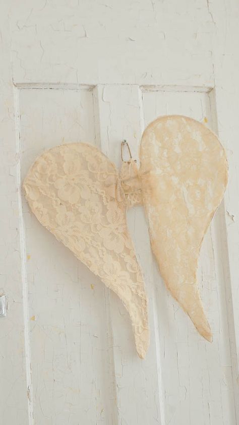 Angel Decorations, Diy Angel Wings, Textile Craft, Diy Wings, Hot Dog Bar, Angel Crafts, Patriotic Crafts, Shabby Chic Christmas, Patriotic Party