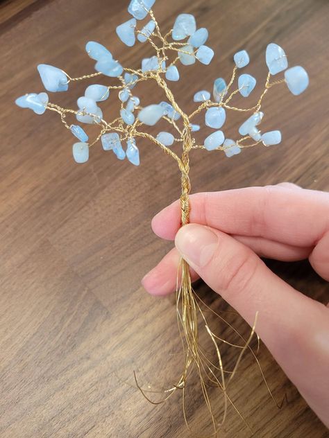 How To Make Wire Trees Tutorials, Bead Tree Of Life, How To Make Copper Wire Trees, Twisted Wire Tree Tutorial, Making A Wire Tree, Wire And Bead Tree, Diy Wire Tree How To Make, Wire Tree Jewelry, Wire Flowers With Beads