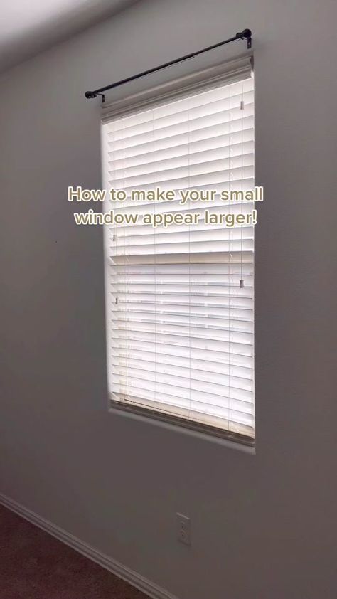 Dod you know you can make a small window look bigger? Lets hang some @... | corner window curtain | TikTok Make Small Windows Look Bigger, Corner Window Curtains, Small Window Curtains, Corner Window, Small Window, Small Windows, Hanging Curtains, Window Frame, Florida Home