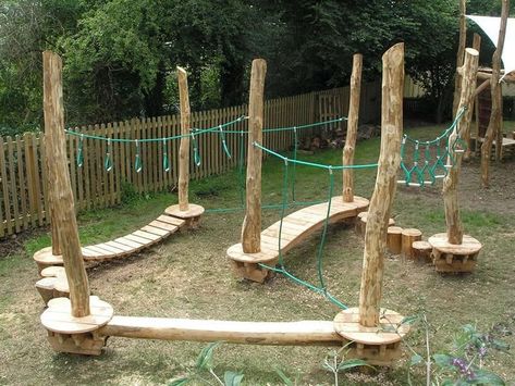 Fantasy Playground, Natural Outdoor Playground, Backyard Treehouse, Yard Wall, Wooden Playground, Kids Backyard, Fantasy Village, Playground Areas, Outdoor Play Areas