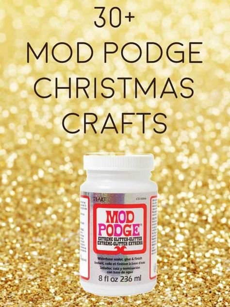 Mod Podge Projects, Diy Mod Podge, Diy Christmas Lights, Mod Podge Crafts, Crafts For Teens To Make, Making Gifts, Christmas Magnet, Christmas Crafts For Adults, Christmas Wine Bottles