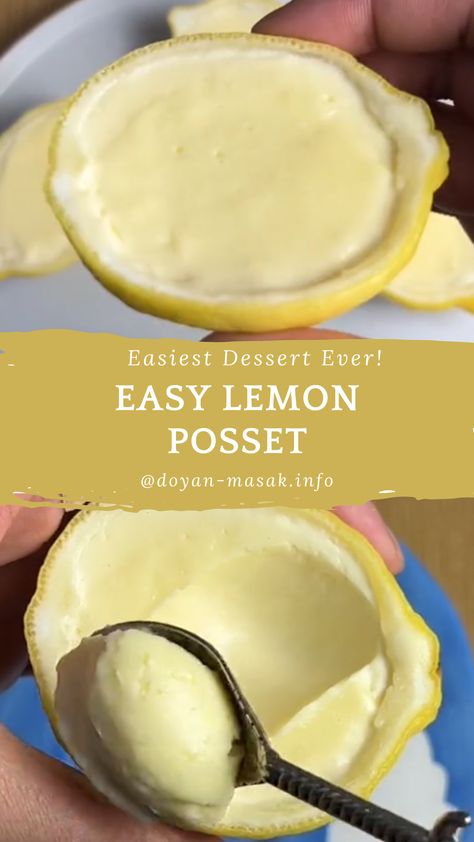 Flan, Lemon Posset Recipe, Posset Recipe, Lemon Posset, Easiest Dessert, Dessert Oreo, Lemon Dessert Recipes, Light Desserts, Lemon Desserts