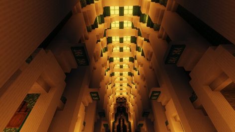 Hallway Minecraft, Minecraft Hallway, Minecraft Oasis, Hallway Wall Decor, Minecraft Map, Minecraft Builds, Minecraft Ideas, Forest House, Minecraft Designs