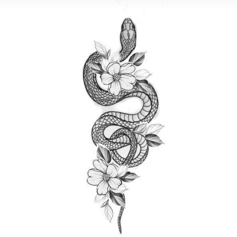 Tattoo Women, Snake And Flowers, Spine Tattoos For Women, Forearm Tattoo Women, Spine Tattoos, Dainty Tattoos, Forearm Tattoo, Tattoos For Women, For Women