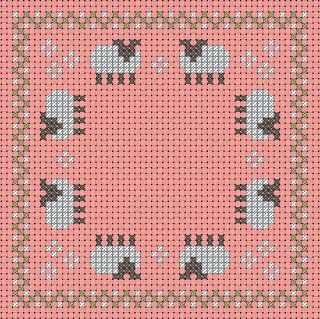 Sheep Cross Stitch, Biscornu Cross Stitch, Free Cross Stitch Charts, Cross Stitch Borders, Cute Cross Stitch, Cross Stitch Animals, Counted Cross Stitch Kits, Cross Stitch Patterns Free, Free Cross Stitch