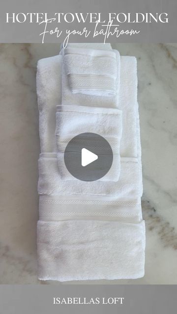 1,662 likes, 27 comments - isabellasloft on July 6, 2022: "This is a frequently asked question! How to fold your towels like a hotel 🤍 . . . Home decoration, neutral home decor, diy home decor...". Folded Bathroom Towels, How To Fold Towels For Guests, Folding Hanging Towels, Fancy Ways To Fold Towels, How To Fold Towels On Towel Rack, How To Fold Hanging Bathroom Towels, How To Fold Decorative Towels, How To Fold Bathroom Towels Decor, Different Ways To Fold Towels