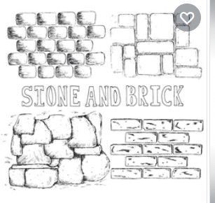 Jesus Tomb Pictures, Draw Bricks, Stones Drawing, Brick Wall Drawing, Wall Sketch, Graffiti Art Drawings, Drawing Lessons For Kids, Texture Drawing, Brick Texture