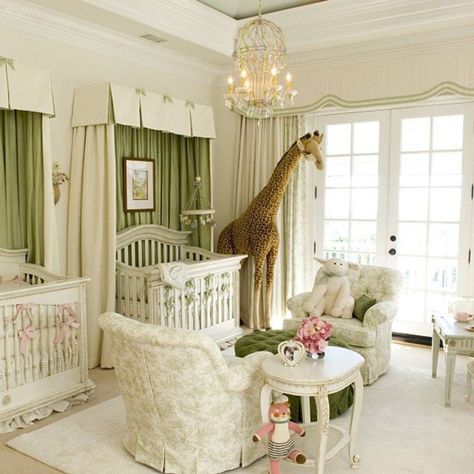 Royal Nursery, Luxury Nursery, Traditional Nursery, Unique Nursery, Nursery Room Design, Twin Bedroom, Twins Room, Nursery Baby Room, Grand Designs