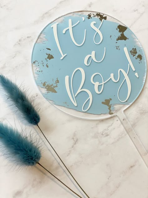 Baby Gender Announcement, Newborn Baby Quotes, Gender Reveal Pictures, Baby Shower Cake Decorations, Gender Reveal Cake Topper, It's A Boy Announcement, Baby Boy Decorations, Gender Announcements, Baby Boy Themes