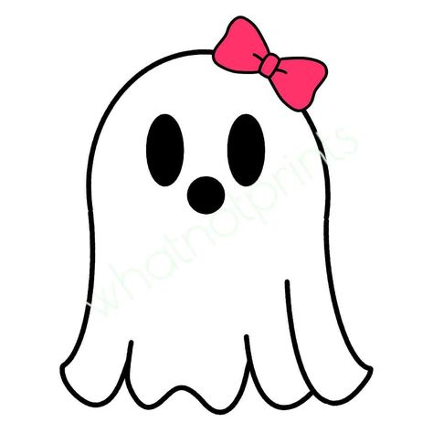 Bow Png Transparent, Back To School Projects, Simple Ghost, Pink Bow Png, Cute Clip Art, Ghost Clipart, Pixel Png, Ghost Drawing, White Ghost