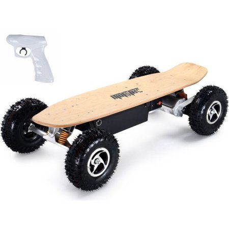 MotoTec 1600W Off Road Electric Skateboard, Dual Motor, Black Skateboard Black, Adrenaline Sports, Pocket Bike, Vespa Scooters, Electric Skateboard, Pedal Cars, Utila, Skateboard Art, Ride On Toys