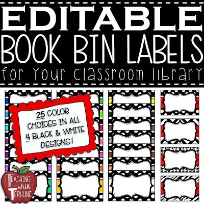 Teaching With Terhune: CLASSROOM LABELS Teacher Labels, Labels For Classroom, Book Whisperer, Library Classroom, Book Bin Labels, Book Bin, Class Labels, Library Labels, Book Bins