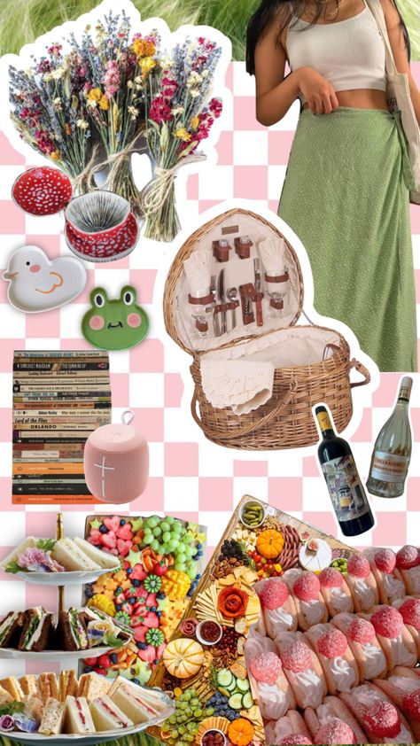 Picnic vibes #moodboard #aesthetic #picnicboard #picnics #outdoors #picnic #picnicaesthetic #picnicvibe #collage Picnic Collage, Picnic Moodboard, Publicity Ideas, Vibes Moodboard, Picnic Art, Picnic Vibes, Birthday Collage, Picnic Birthday, Moodboard Aesthetic