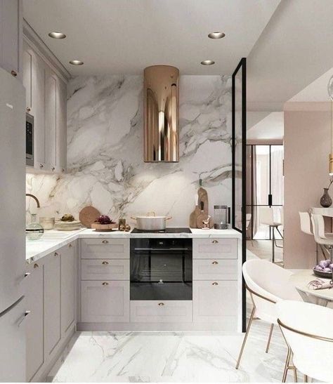 Painted Kitchen Cabinets Colors, Kitchen Design Decor, Luxury Kitchen Design, Kitchen Room Design, Luxury Kitchens, Counter Tops, Luxury Kitchen, Home Decor Kitchen, Interior Design Kitchen