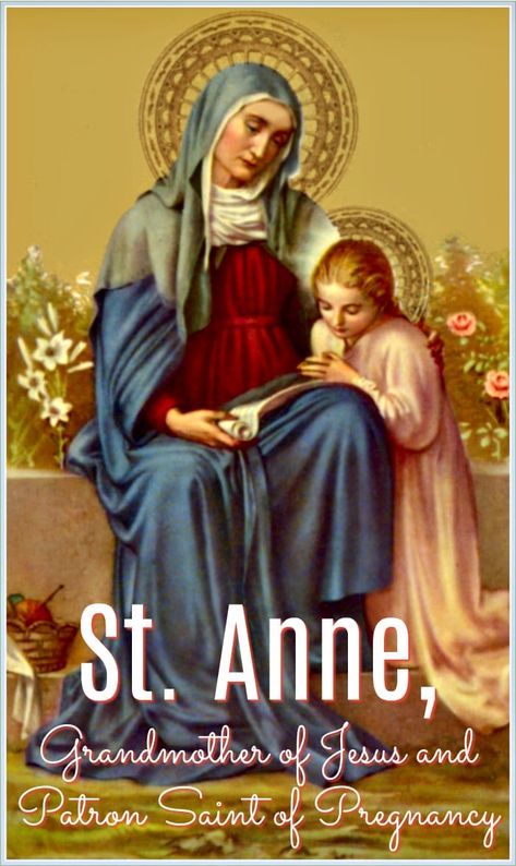 St. Anne, Grandmother of Jesus and Patron Saint of Pregnancy • The Koala Mom St Anne Prayer, Saint Joachim, Lent Prayers, Saint Anne, Saint Ann, Novena Prayers, Catholic Images, Blessed Mother Mary, St Therese