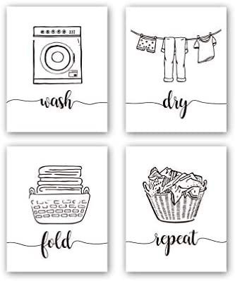 Laundry Room Quotes, Laundry Quotes, Laundry Room Printables, Wash Dry Fold Repeat, Laundry Art, White Laundry Rooms, Laundry Humor, Laundry Wall Art, Laundry Room Art