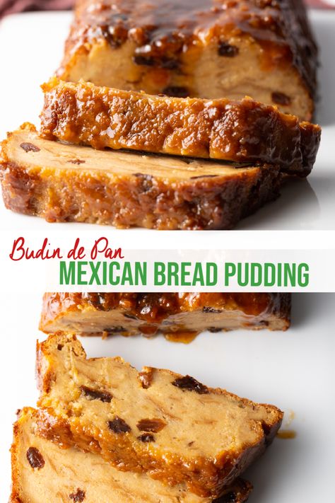 Mexican Bread Pudding Recipe, Mexican Pudding, Puerto Rican Bread, Puerto Rican Bread Pudding, Mexican Bread Pudding, Mexican Sweet Breads, Mexican Bread, Baked Dessert, Boricua Recipes