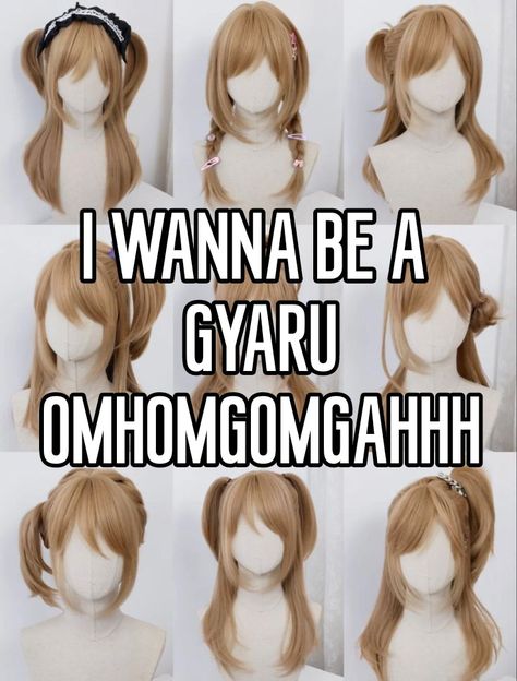 I'd love it if an actual gyaru explains it 2 me ♡♡ #gyaru #pretty #whisper Gyaru Hairstyles Braids, Gyaru Username Ideas, Gyaru Names Ideas, Types Of Gyaru Styles, Gyaru Anime Icon, How To Be Gyaru, Gyaru Hair Accessories, Hime Gyaru Pfp, Gyaru Substyles List