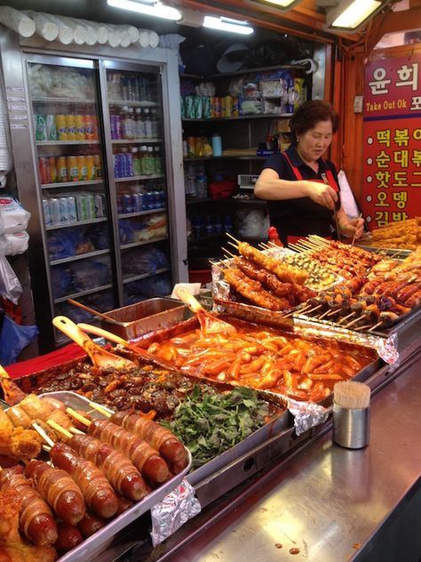 Korean Food Stall, Korean Street Food Seoul, Malaysia Street, Korea Street Food, World Street Food, Boxing Fitness, Asian Street Food, K Food, Korean Street Food